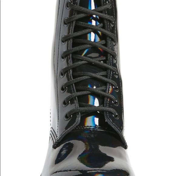 - Dr Martens Patent Leather Black Rainbow Bo… - Picture 4 of 5